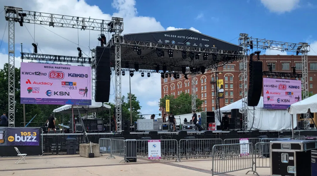 Concert Roof and Stage setup